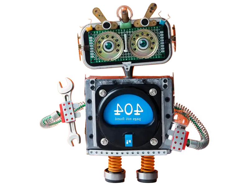 Ein kleiner Roboter aus recycelten Materialien symbolisiert die Wichtigkeit von Reparaturen für Umweltschutz und Nachhaltigkeit
